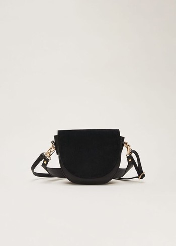 Phase Eight Suede Bags Black Australia | AW5796182